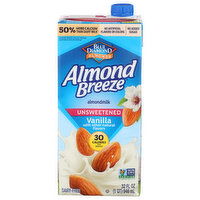 Almond Breeze Beverage Unsweetened Vanilla - 32 Fluid Ounce