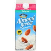 Almond Breeze Almondmilk Unsweetened Original - Half Gallon