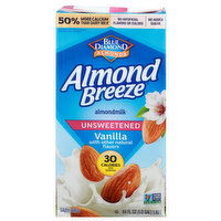 ALMOND BREEZE Beverage Unsweetened Vanilla - 64 Fluid Ounce