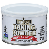 Rumford Reduced Sodium Baking Powder - 4 Ounce