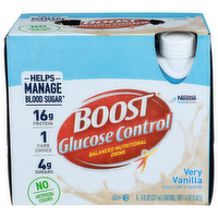 Boost Very Vanilla Glucose Control - 8 Fluid Ounce - 6 Count