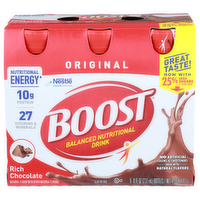 Boost Rich Chocolate Balanced Nutritional Drink - 8 Fluid Ounce - 6 Count