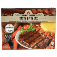 Night Hawk Charbroiled Beef Patty With Gravy, Western Style Beans And Cornbread Taste Of Texas - 9.6 Ounce