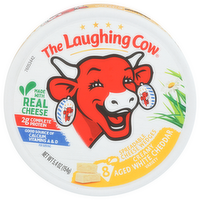 LAUGHING COW Cheese White Cheddar Spreadable Tlc Creamy Wedges 8p - 0.675 Ounce - 8 Count
