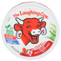LAUGHING COW Cheese Spicy Pepperjack Spreadable Tlc Creamy Wedges 8p - 0.675 Ounce - 8 Count