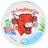 LAUGHING COW Cheese Swiss Spreadable Tlc Creamy Light Wedges 8p - 0.675 Ounce - 8 Count