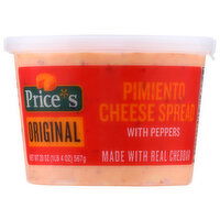 Price's Cheese Spread, Pimiento, Original - 20 Ounce