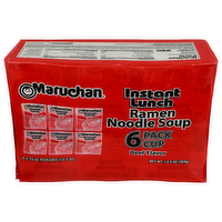 Maruchan Instant Lunch Beef Flavor Ramen Noodle Soup - 2.25 Ounce - 6 Count