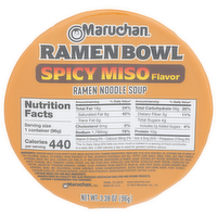 Maruchan Spicy Miso Ramen Bowl Noodle Soup - 3.38 Ounce