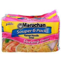 Maruchan Shrimp Flavor Ramen Noodle Soup - 3 Ounce - 6 Count