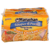 Maruchan Roast Chicken Flavor Ramen Noodle Soup - 3 Ounce - 6 Count