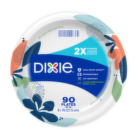 Dixie Plates ® Paper Plate, 8 1 Disposable Plates - 90 Count