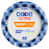 Dixie Plates Ultra® Compostable Deep Dish Plates - 40 Count