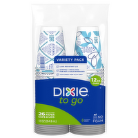 Dixie Cups To Go® Paper With Lids - 26 Count