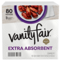 Vanity Fair Napkin Extra Absorbent Paper Napkins - 80 Count