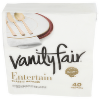 Vanity Fair Entertain Classic Napkins - 40 Count