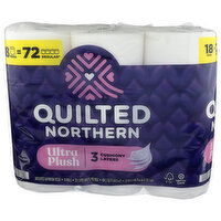 Quilted Northern Toilet Paper, Unscented, Mega Rolls, 3-Ply - 26.917 Square foot - 18 Count