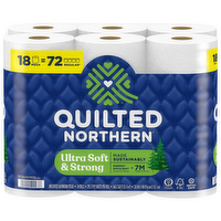 Quilted Northern Tissue Ultra Soft & Strong Toilet Paper, 18 Mega Rolls - 5310 Count