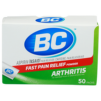 Bc Aspirin Nsaid Pain Reliever. Caffeine, Aid - 50 Count