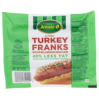 Jennie-O Natural Hardwood Smoke Flavor Jumbo Turkey Franks - 16 Ounce