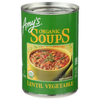 Amy's Lentil Vegetable Organic Soups - 14.5 Ounce