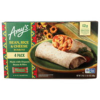 Amy's Bean Rice & Cheese Burrito - 6 Ounce - 4 Count