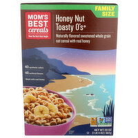 Mom's Best Cereals Ready To Eat Cereal Box Honey Nut Toasty O's - 20 Ounce