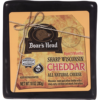 Boar's Head Sharp Wisconsin Cheddar Cheese - 10 Ounce