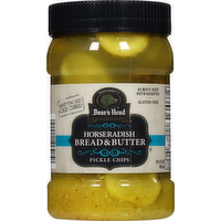 Boar's Head Horseradish Bread & Butter Pickle Chips - 15.5 Fluid Ounce