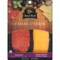 Boar's Head Charcuterie Duet Pepperoni & Vermont Cheddar Cheese - 6 Ounce