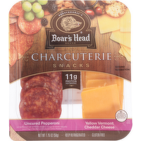 Boar's Head Uncured Pepperoni & Vermont Cheddar Cheese Charcuterie - 1.75 Ounce