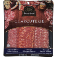 Boar's Head Charcuterie Trio Milano Italian Salame, Fennel And Calabrese Salame - 6 Ounce