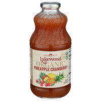 LAKEWOOD Spicy Pineapple Organic Cranberry - 32 Fluid Ounce