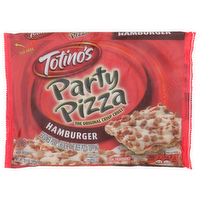 Totino's Seasoned Pork, Chicken, And Beef Pizza Topping The Original Crisp Crust Party Hamburger - 10.9 Ounce