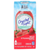Crystal Light Wild Strawberry On-The-Go Packets Drink Mix - 0.11 Ounce - 10 Count