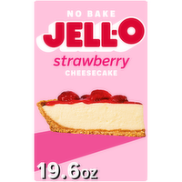 Jell-O Strawberry Cheesecake No Bake Dessert Kit - 19.6 Ounce