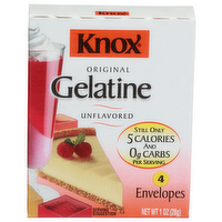 Knox Unflavored Original Gelatine - 0.25 Ounce - 4 Count