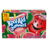 Kool-Aid Jammers Watermelon Flavored Drink, Box, Pouches - 10 Count