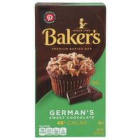 Baker's German's Sweet Chocolate 48% Cacao Premium Baking Bar - 4 Ounce - 1 Count