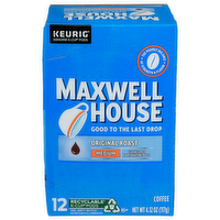 Maxwell House Medium Original Roast Keurig Genuine K-Cup Pods Coffee - 0.343 Ounce - 12 Count