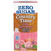 Country Time Zero Sugar Pink Lemonade Naturally Flavored With Other Natural Flavor On-The-Go Powdered Drink Mix, 8 Boxes, Packets - 0.9 Ounce