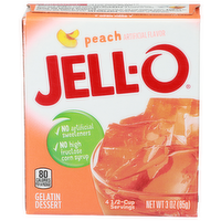 Jell-O Peach Gelatin Dessert - 0.75 Ounce - 4 Count