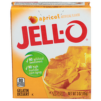Jell-O Apricot Gelatin Dessert - 0.75 Ounce - 4 Count