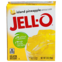 Jell-O Island Pineapple Gelatin Dessert - 0.75 Ounce - 4 Count