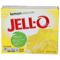 Jell-O Lemon Gelatin Dessert - 0.75 Ounce - 8 Count
