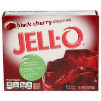 Jell-O Black Cherry Gelatin Dessert - 0.75 Ounce - 8 Count