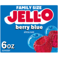Jell-O Berry Blue Gelatin Dessert - 6 Ounce