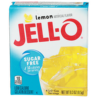 Jell-O Lemon Gelatin Dessert - 0.075 Ounce - 4 Count