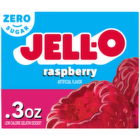Jell-O Raspberry Low Calorie Sugar Free Gelatin Dessert - 0.3 Ounce