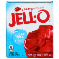Jell-O Cherry Gelatin Dessert - 0.075 Ounce - 4 Count